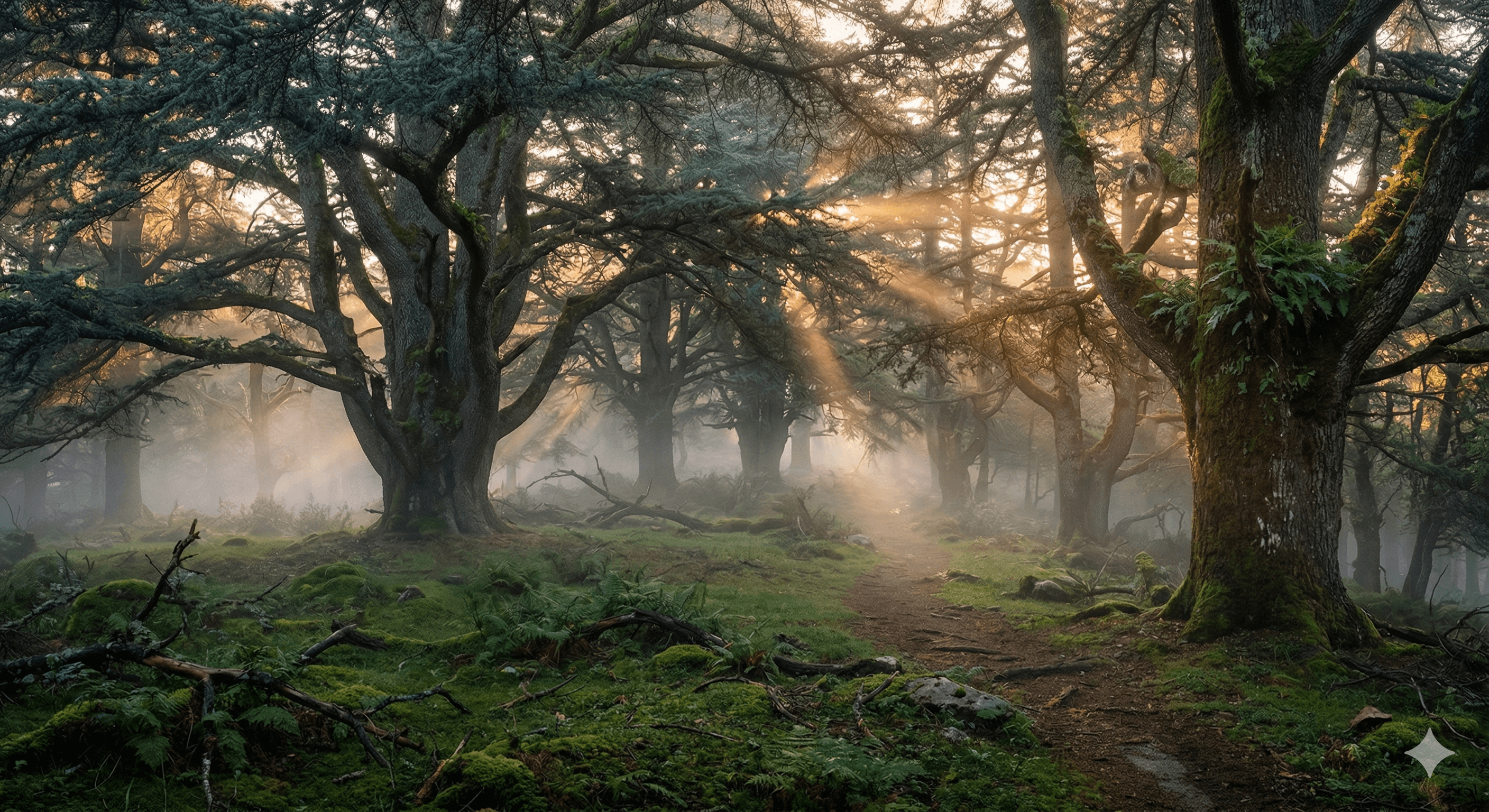 Forêt de Cèdres au matin